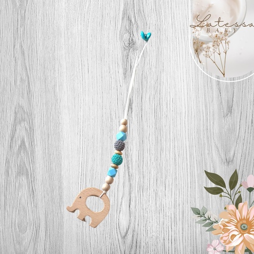 [lts-ba-mk-m-b] LATESSA® Maxi Cosi Kette für Jungen, Handmade in Germany