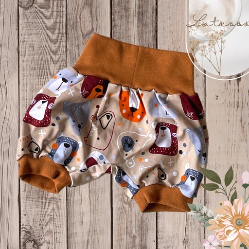 NEU - LATESSA® Baby Pumphose für Jungen, kurz, Handmade in Germany
